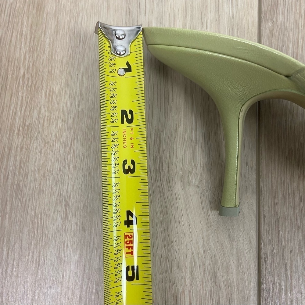 By Far Clara Olive Gloss Leather Mule Sandal - Picture 15 of 16